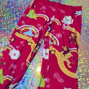 💚RARE vintage wizard of oz fleece pajama pants 💚